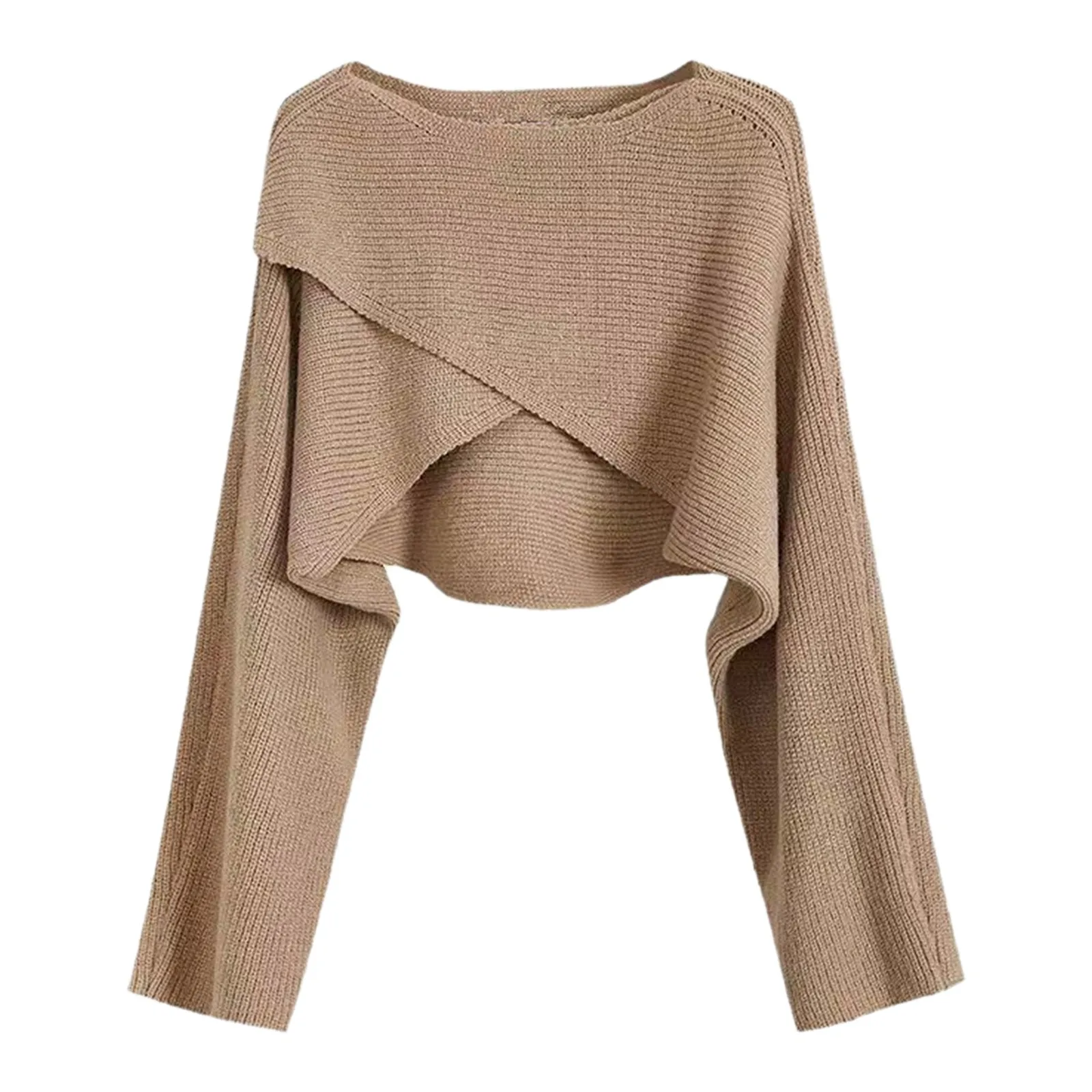 Women Short Knit Sweater Long Sleeve Solid O Neck Irregular Hem Loose Pullovers Sweaters Men's Small Sweater
Women Short Knit Sweater Long Sleeve Solid O Neck Irregular Hem Loose Pullovers Sweaters Men's Small Sweater