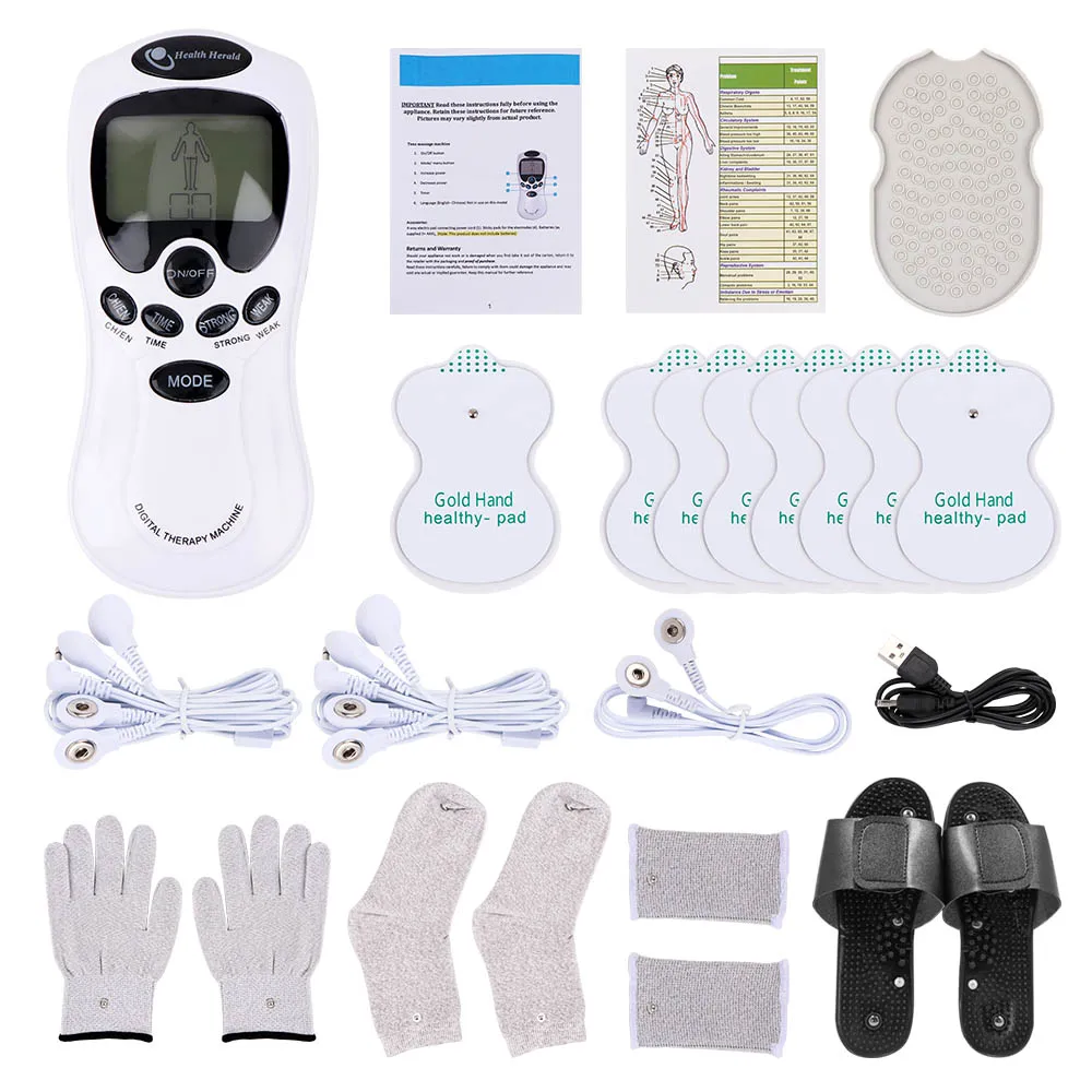 English/Russian TENS Electric Body Massager EMS Muscle Electrostimulator Muscle Stimulator Health Care Physiotherapy Equipment
English/Russian TENS Electric Body Massager EMS Muscle Electrostimulator Muscle Stimulator Health Care Physiotherapy Equipment