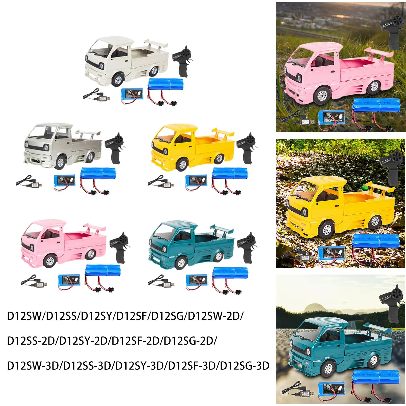 Модель игрушечного класса 1/10 D12S RC грузовик 4 канала для WPL для праздничных подарков
Модель игрушечного класса 1/10 D12S RC грузовик 4 канала для WPL для праздничных подарков