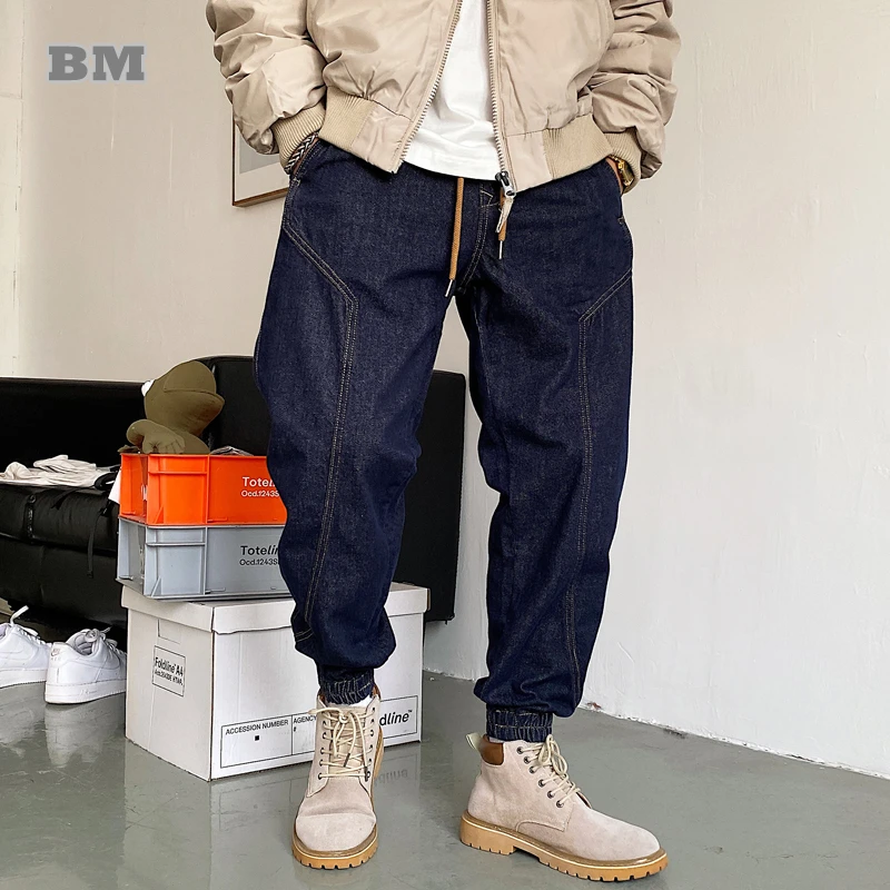 Japanese Streetwear High Quality Casual Harem Jeans Harajuku Denim Cargo Pants Men Clothing Korean Hip Hop Joggers Trousers
Japanese Streetwear High Quality Casual Harem Jeans Harajuku Denim Cargo Pants Men Clothing Korean Hip Hop Joggers Trousers