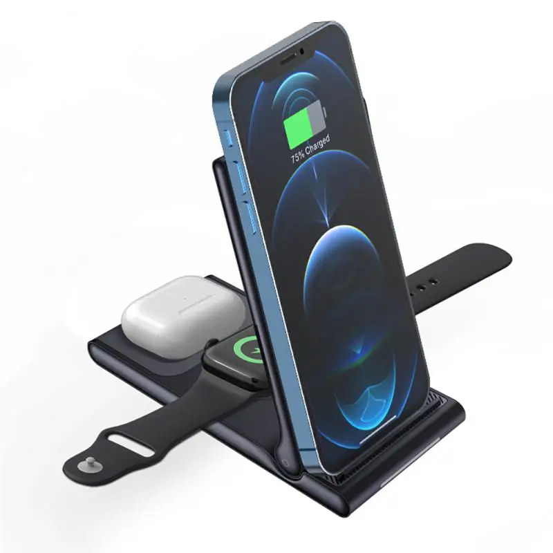 15W Wireless Charger Stand For IPhone 13 12 11 XR 8 Apple Watch 3 In 1 Qi Fast Charging Dock Station For Airpods Pro IWatch 7 6
15W Wireless Charger Stand For IPhone 13 12 11 XR 8 Apple Watch 3 In 1 Qi Fast Charging Dock Station For Airpods Pro IWatch 7 6