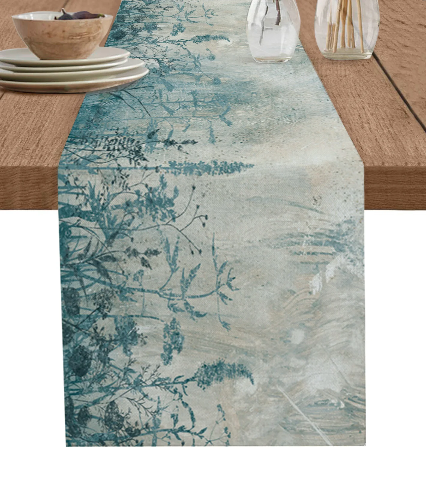 Abstract Art Plants Table Runner Cotton Linen Wedding Dinner Decor Table Flag Holiday Home Tea Table Decoration
Abstract Art Plants Table Runner Cotton Linen Wedding Dinner Decor Table Flag Holiday Home Tea Table Decoration