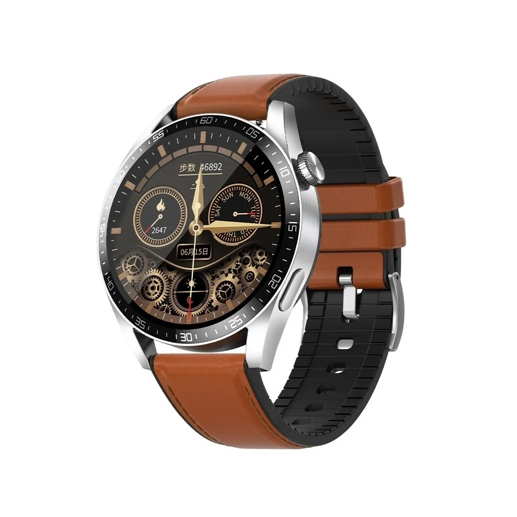 GT 3 On Wrist Fashion Smart Watch Men NFC Musci Playback Smartwatch Leather 46MM Big Screen Heart Rate Tracker Braelet
GT 3 On Wrist Fashion Smart Watch Men NFC Musci Playback Smartwatch Leather 46MM Big Screen Heart Rate Tracker Braelet