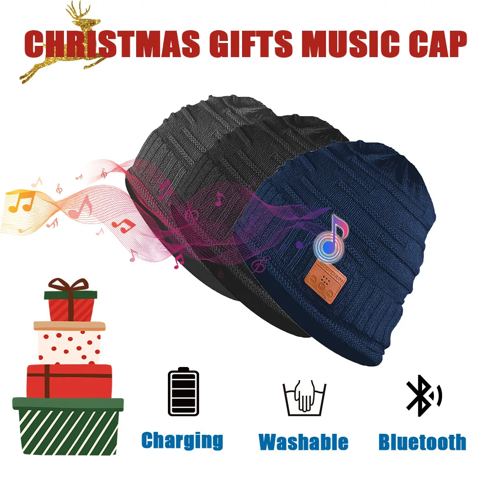 Winter Beanie Hat Bluetooth Earphone Music Hat Wireless Headphone Cap Running Sport Cap Christmas Birthday Gifts for Men Women 
Winter Beanie Hat Bluetooth Earphone Music Hat Wireless Headphone Cap Running Sport Cap Christmas Birthday Gifts for Men Women