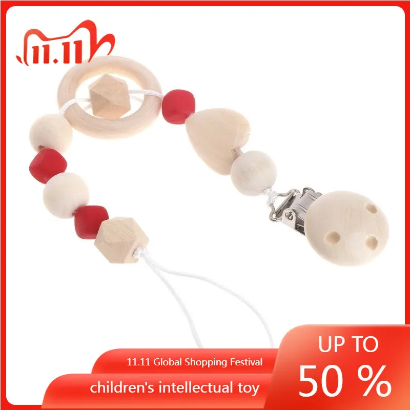 Baby Wood Pacifier Clip Nature Wooden Teething Chewable Infant Toy Dummy Clip Lovley Drop Ship
Baby Wood Pacifier Clip Nature Wooden Teething Chewable Infant Toy Dummy Clip Lovley Drop Ship