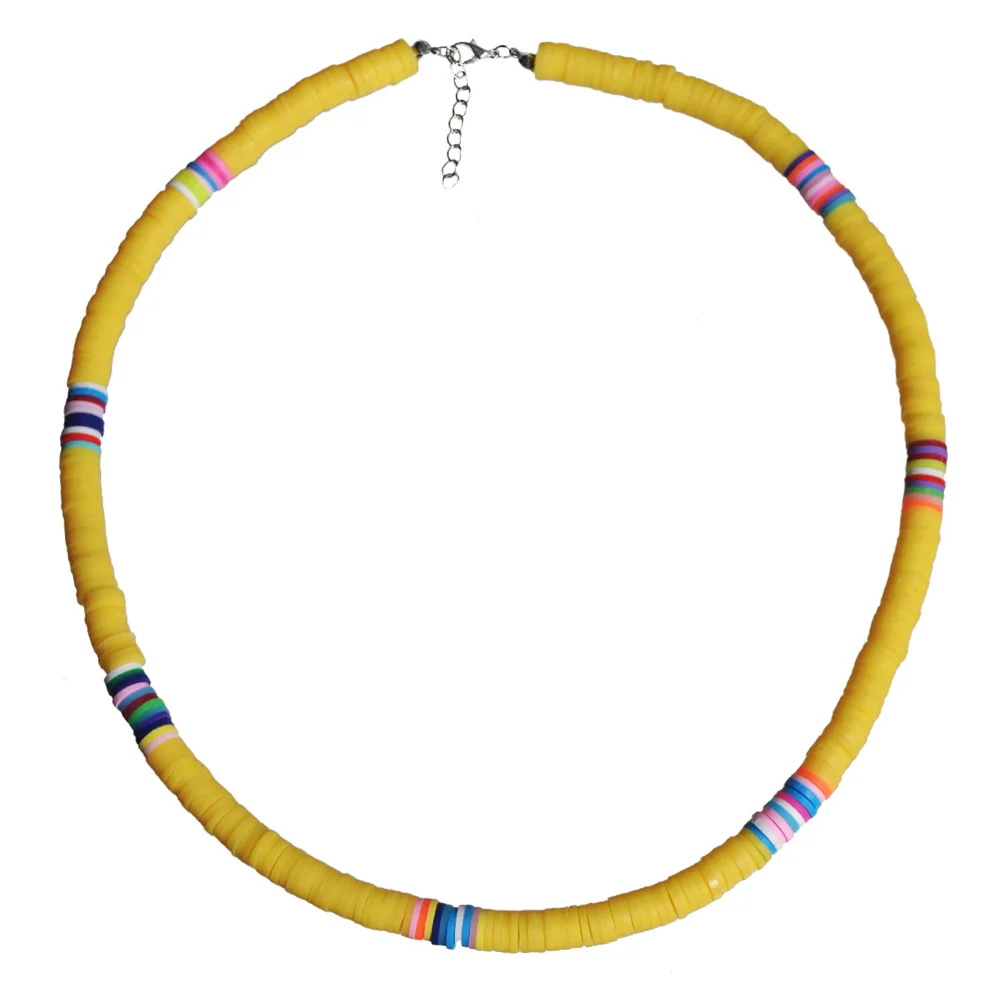 Pendant Decor Necklace Beach Necklaces Women Puka Metal Clay Women's Colorful Beaded
Pendant Decor Necklace Beach Necklaces Women Puka Metal Clay Women's Colorful Beaded