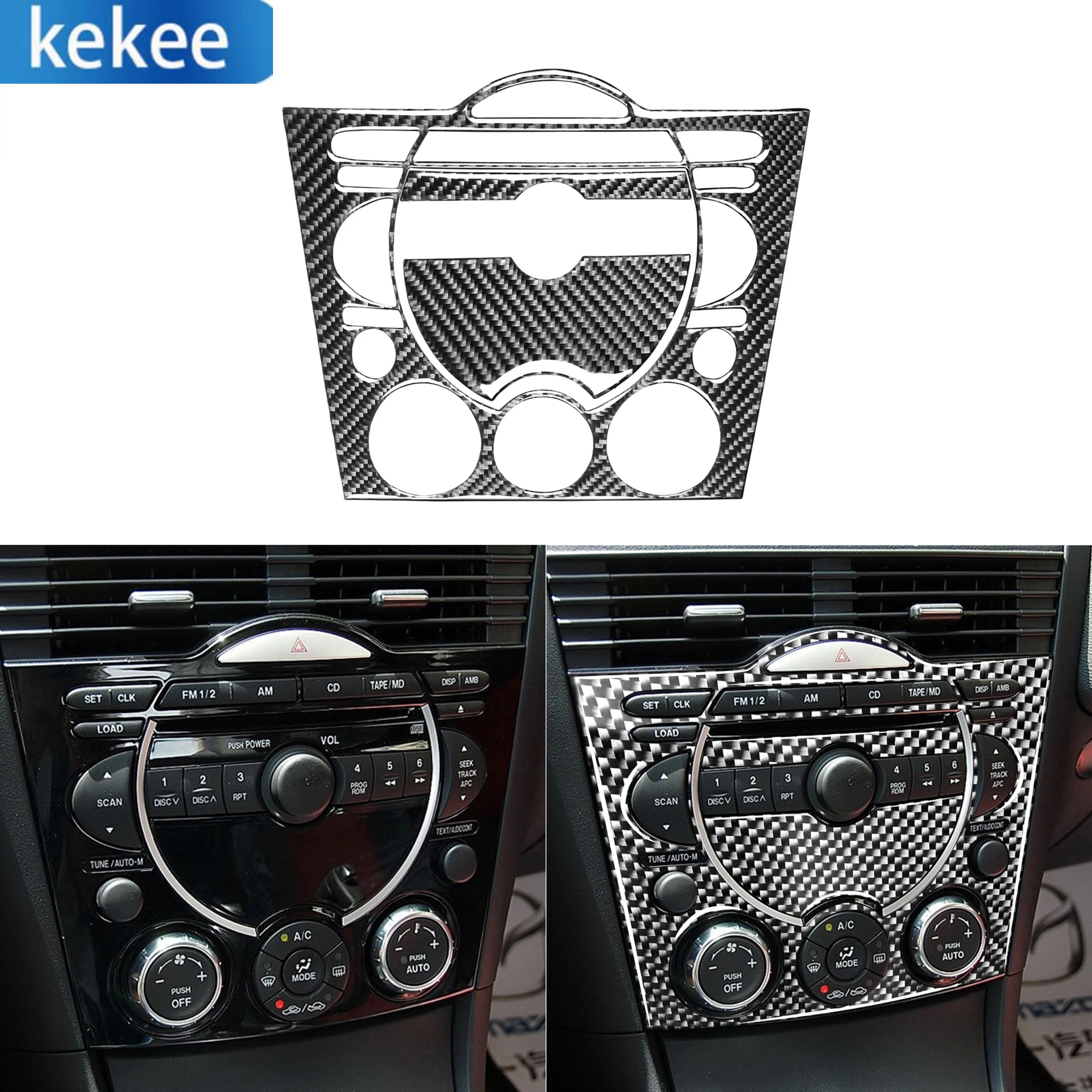 For Mazda RX-8 RX8 SE3P JM1FE 2004-2008 Car Air conditioning Control Panel Trim Cover Carbon Fiber Interior Accessories Sticker
For Mazda RX-8 RX8 SE3P JM1FE 2004-2008 Car Air conditioning Control Panel Trim Cover Carbon Fiber Interior Accessories Sticker