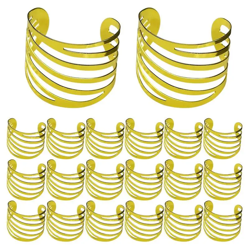 

Золотые Кольца 20 шт., металлические нежные столовые салфетки, пряжки, золотые держатели для салфеток на юбилей, набор колец для салфеток