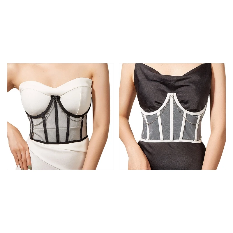 Female Lift Up Lace Corset with Dangle Chain Cummerbunds Strap Women Banquet Elastic Tight High Waist Slimming Body Shaping Belt
Female Lift Up Lace Corset with Dangle Chain Cummerbunds Strap Women Banquet Elastic Tight High Waist Slimming Body Shaping Belt