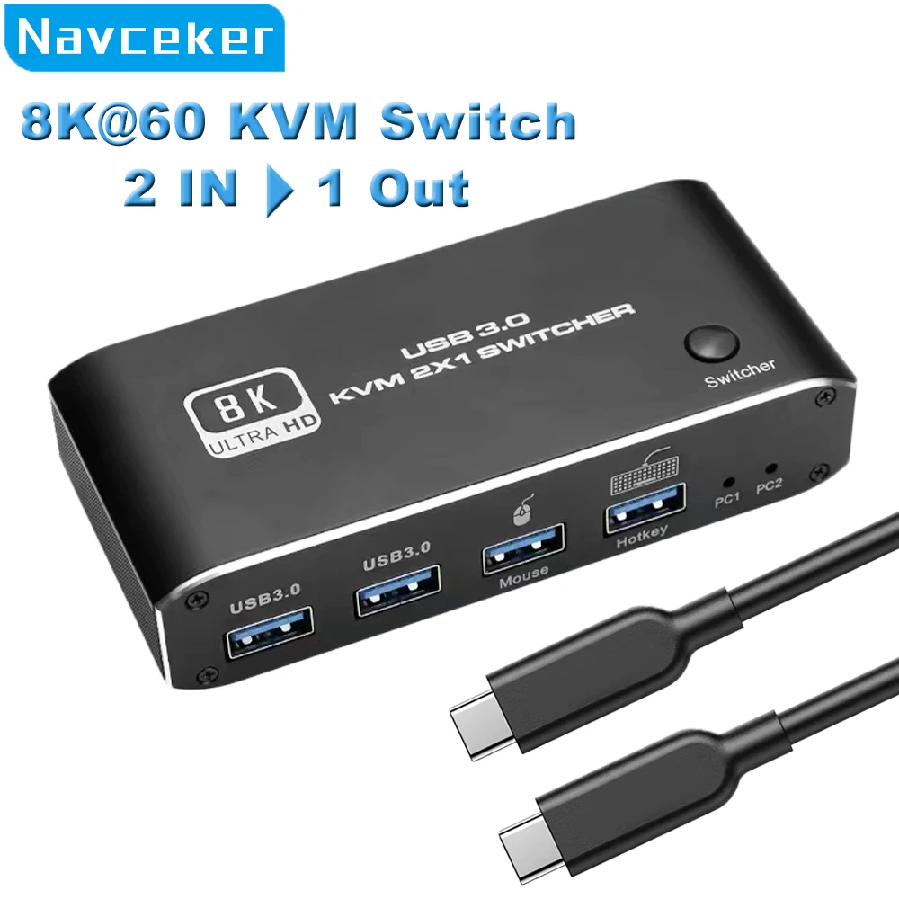 Квм-переключатель Navceker HDMI 2,1, 4K, 120 Гц, HDMI, USB 3,0, квм-переключатель USB 8K, 60 Гц, 1080 @ 240 Гц, USB квм-переключатель, HDMI с портом USB 3,0, ПК
Квм-переключатель Navceker HDMI 2,1, 4K, 120 Гц, HDMI, USB 3,0, квм-переключатель USB 8K, 60 Гц, 1080 @ 240 Гц, USB квм-переключатель, HDMI с портом USB 3,0, ПК