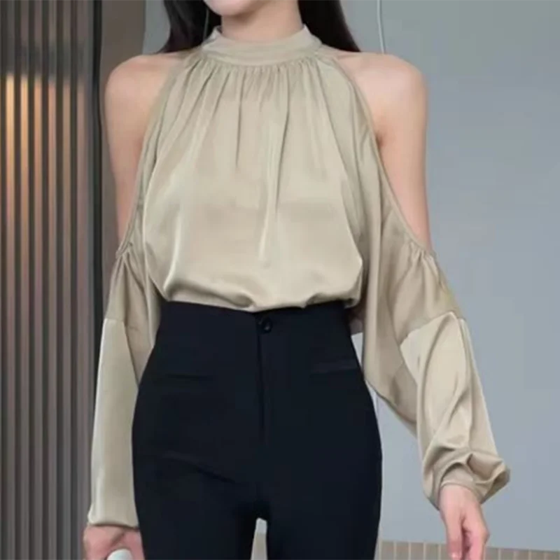 French Style Sexy Off Shoulder Shirt Women Fashion Hollow Out Long Sleeve Blouse Office Lady Solid Color Round Collar Tops 27947
French Style Sexy Off Shoulder Shirt Women Fashion Hollow Out Long Sleeve Blouse Office Lady Solid Color Round Collar Tops 27947