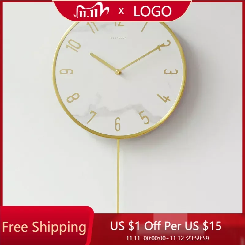 Modern Nordic Wall Clock Luxury Simple Round Metal Wall Clock Silent Pendulum Reloj De Pared Wall Watches Home Decoration 50wc
Modern Nordic Wall Clock Luxury Simple Round Metal Wall Clock Silent Pendulum Reloj De Pared Wall Watches Home Decoration 50wc