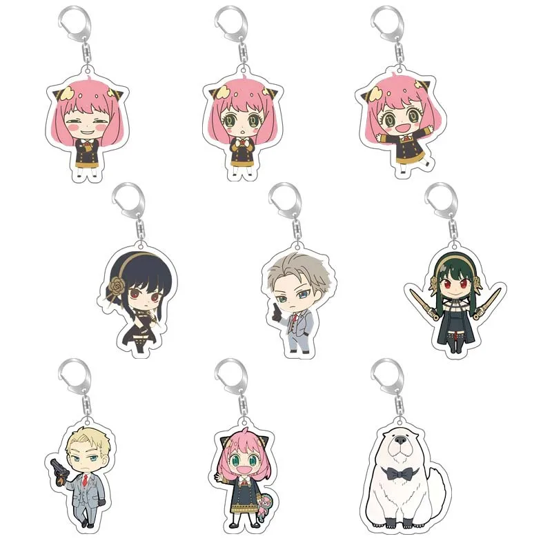 10 Pcs/lot Anime Acrylic Keychain Loid Forger Anya Forger Yor Forger Keychain Chain Keyring Jewelry Bag Accessories
10 Pcs/lot Anime Acrylic Keychain Loid Forger Anya Forger Yor Forger Keychain Chain Keyring Jewelry Bag Accessories