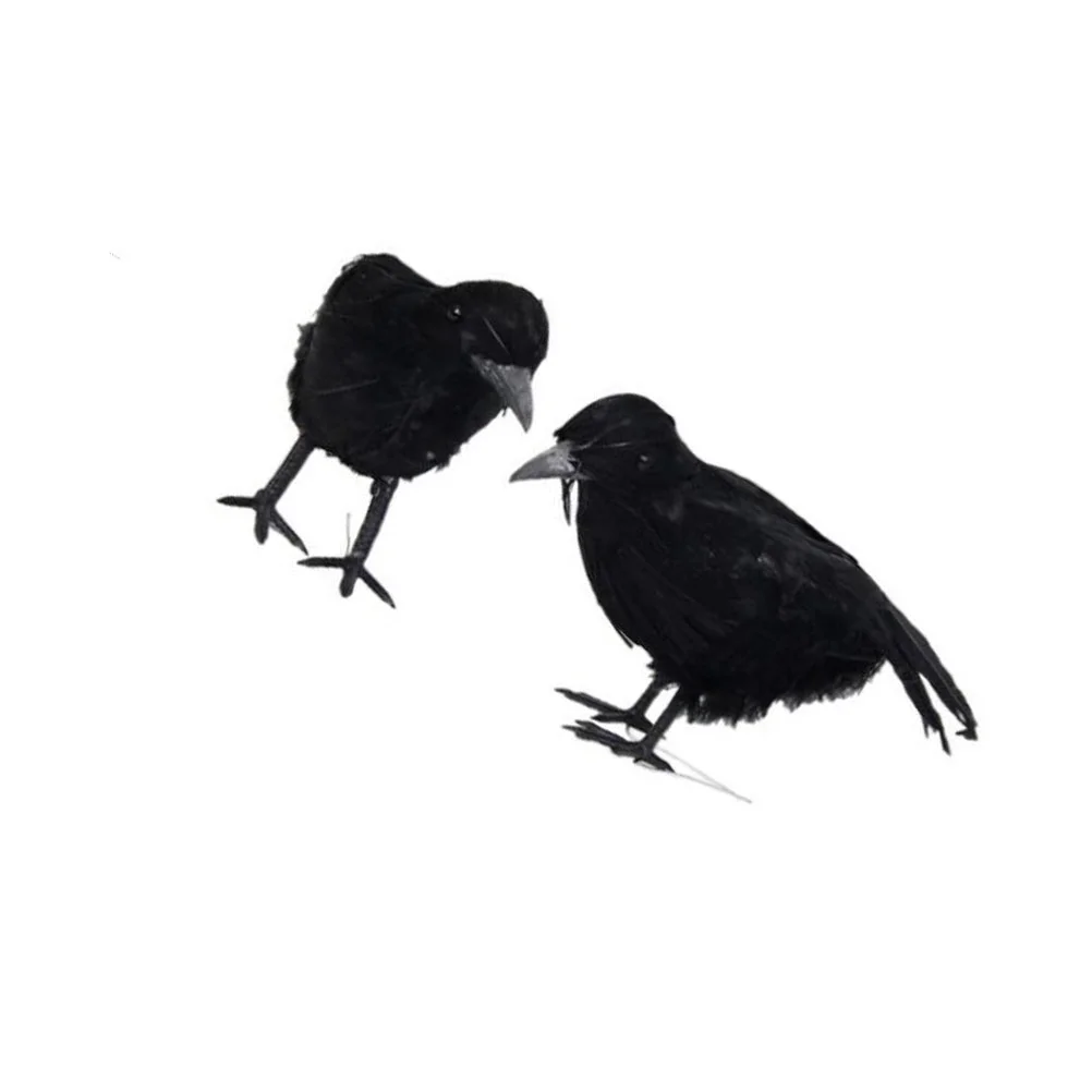 Crow Figurines Feathered Crow Realistic Props Birds Figure for Party Home Garden Props 2Pcs
Crow Figurines Feathered Crow Realistic Props Birds Figure for Party Home Garden Props 2Pcs