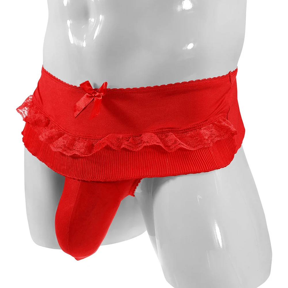 Sexy Men Underwear Sissy Lace Thong Briefs Big Scrotum Pouch Panties Seductive Underpants Open Butt Erotic Lingerie Plus Size
Sexy Men Underwear Sissy Lace Thong Briefs Big Scrotum Pouch Panties Seductive Underpants Open Butt Erotic Lingerie Plus Size