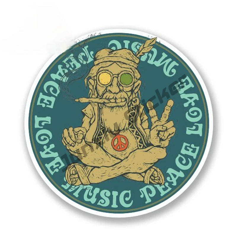 Creativity Car Sticker Peace Love Music Sticker Decal Funny Symbol Hippy Weed Camper Car Styling Motorcycle Decal PVC13x13cm 
Creativity Car Sticker Peace Love Music Sticker Decal Funny Symbol Hippy Weed Camper Car Styling Motorcycle Decal PVC13x13cm