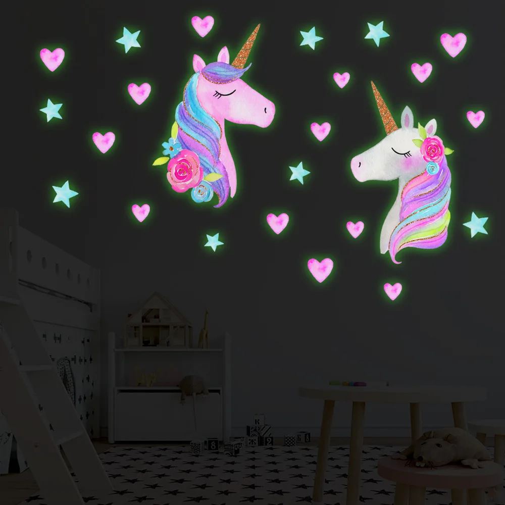 Cartoon Luminous Unicorn Wall Stickers For Kids Rooms Ceiling Home Decor Wall Decals Fluorescent Stars Glow In The Dark Stickers
Cartoon Luminous Unicorn Wall Stickers For Kids Rooms Ceiling Home Decor Wall Decals Fluorescent Stars Glow In The Dark Stickers