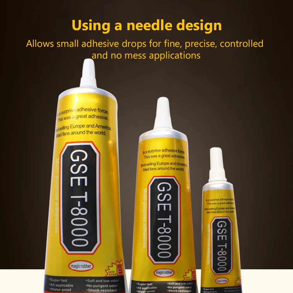 T-8000 10Pcs MultiPurpose Industrial Adhesive Jewerly Craft Rhinestone Diy And Nail Gel T8000 Phone Frame Fix Screen Glass Glue
T-8000 10Pcs MultiPurpose Industrial Adhesive Jewerly Craft Rhinestone Diy And Nail Gel T8000 Phone Frame Fix Screen Glass Glue