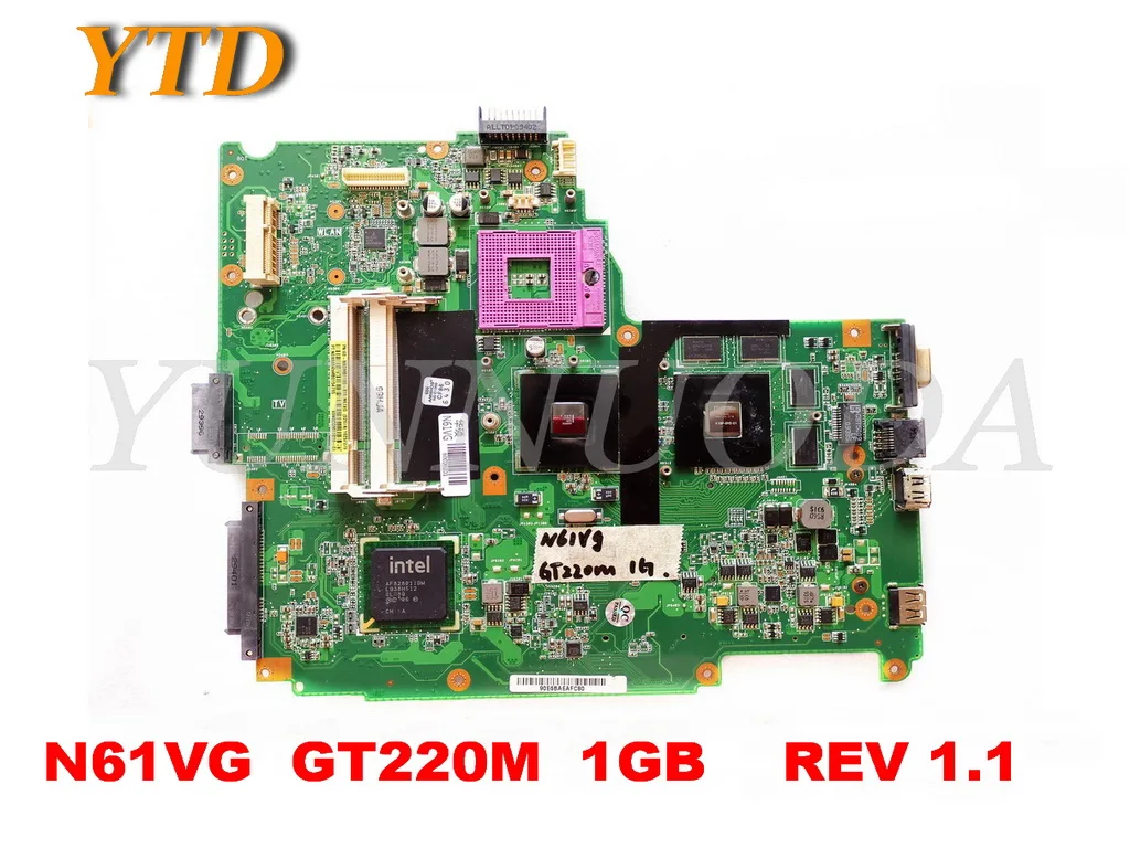 Оригинальная материнская плата для ноутбука ASUS N61VG N61VG GT220M 1 ГБ REV 1,1 протестирована хорошая бесплатная доставка
Оригинальная материнская плата для ноутбука ASUS N61VG N61VG GT220M 1 ГБ REV 1,1 протестирована хорошая бесплатная доставка