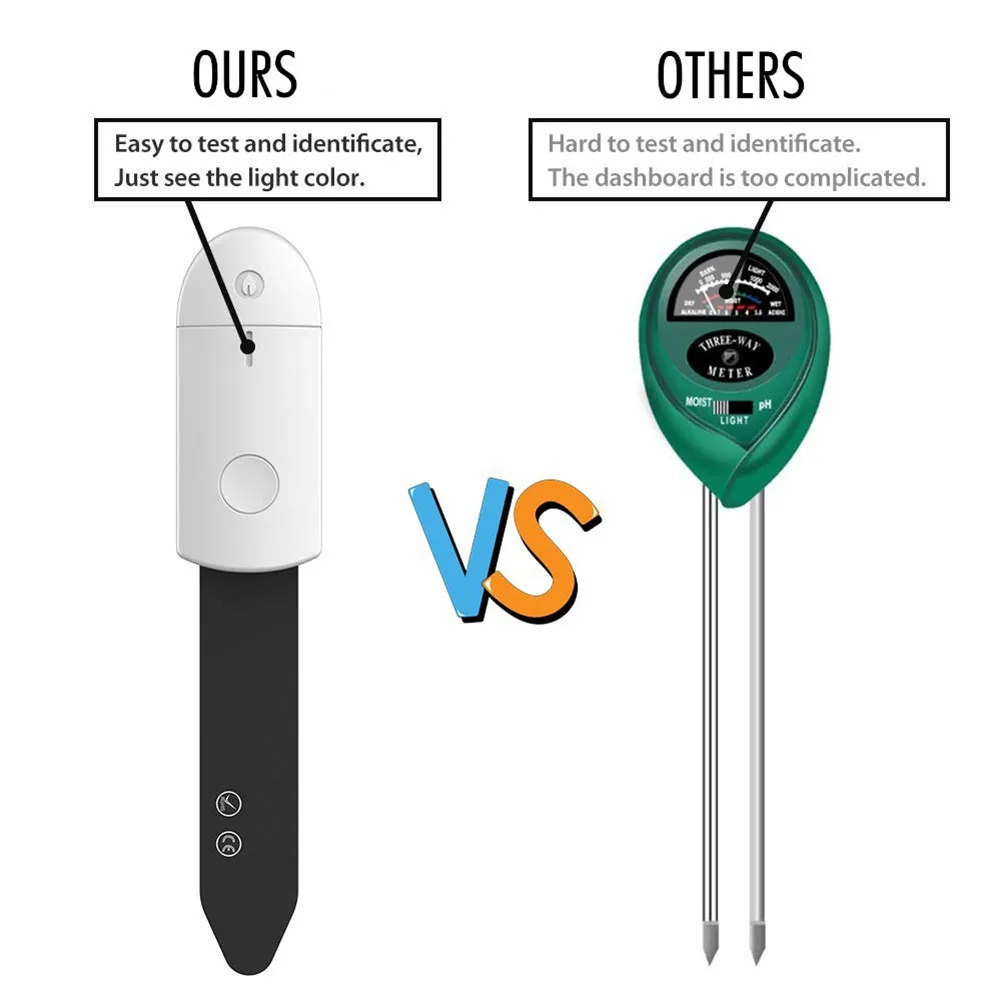 3V PH Meters Garden Plant Soil Electronic Hygrometer Splash-proof ABS Moisture Meter Tester Garden Outdoor Analyzer Tool
3V PH Meters Garden Plant Soil Electronic Hygrometer Splash-proof ABS Moisture Meter Tester Garden Outdoor Analyzer Tool