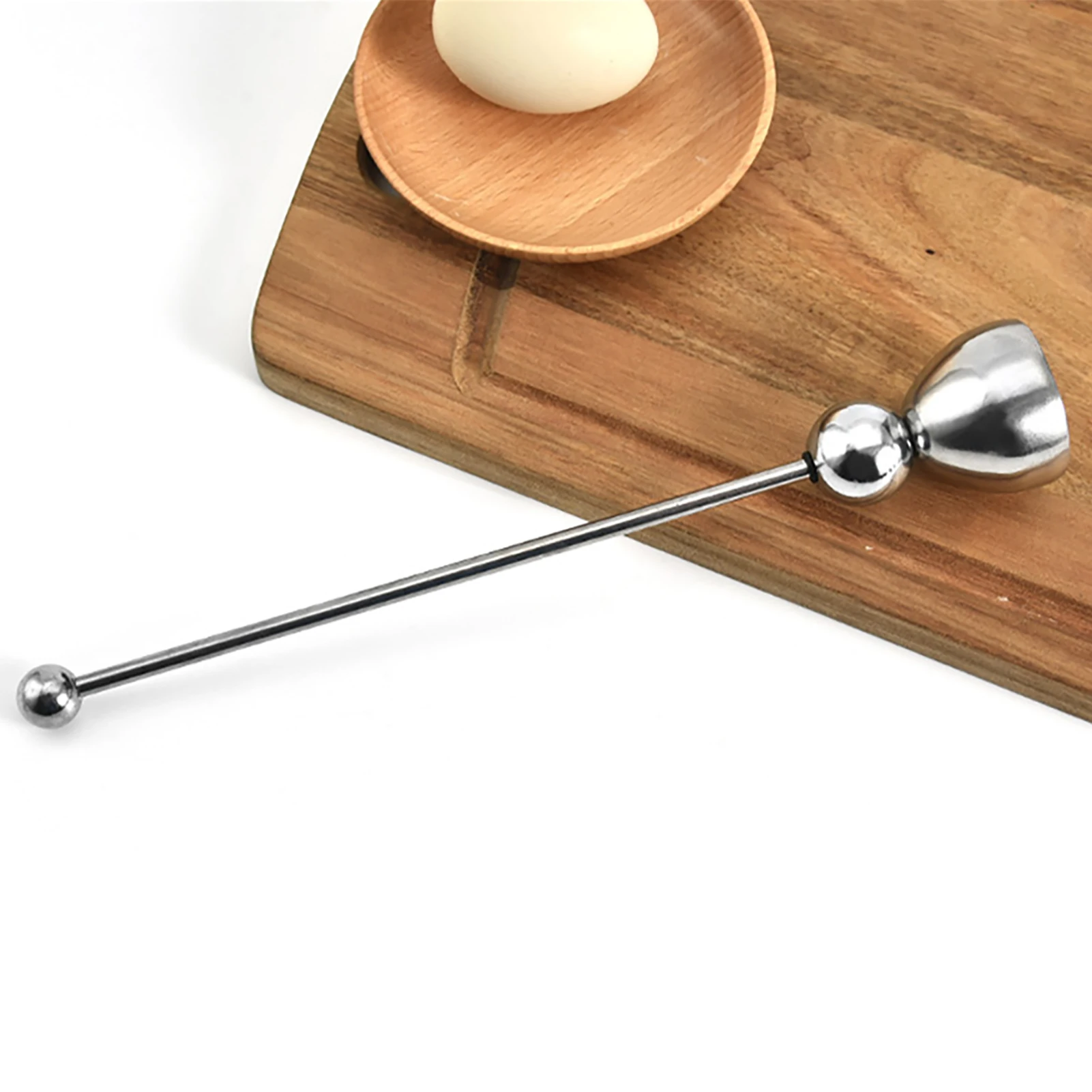 Kitchen Silver Stain Resistant Handheld Separator Long Handle Hard Soft Boiled Home Use Stainless Steel Shell Remover Family
Kitchen Silver Stain Resistant Handheld Separator Long Handle Hard Soft Boiled Home Use Stainless Steel Shell Remover Family