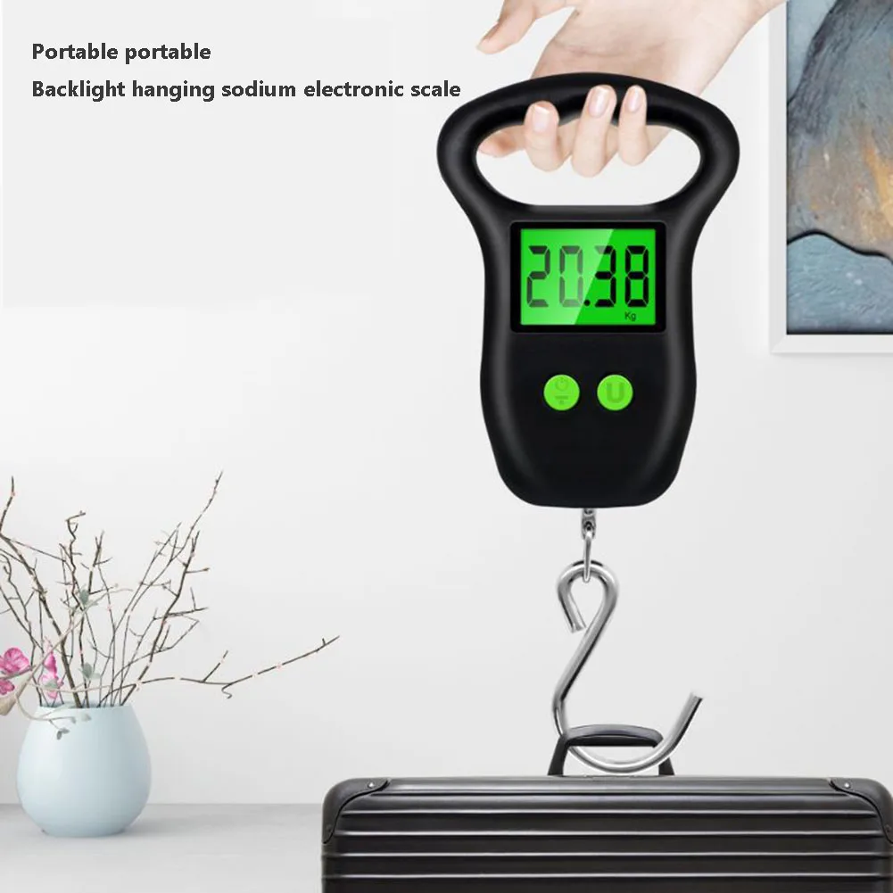 Portable 50kg Hanging Scale with Backlight Electronic Fishing Weights Pocket Digital Scales for Fishing Luggage Weight Tool
Portable 50kg Hanging Scale with Backlight Electronic Fishing Weights Pocket Digital Scales for Fishing Luggage Weight Tool