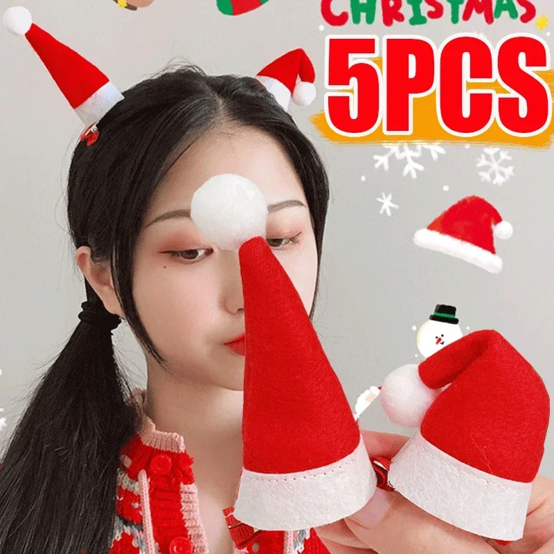 5/1Pcs Christmas Hair Clips Santa Hat Hair Grips Barrettes Hairpins with Alligator Clip Red Mini Hat Party Hair Accessories
5/1Pcs Christmas Hair Clips Santa Hat Hair Grips Barrettes Hairpins with Alligator Clip Red Mini Hat Party Hair Accessories