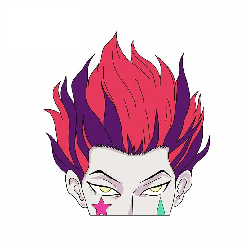 Автомобильные наклейки Hisoka Hxh, ПВХ, солнцезащитные аксессуары для ноутбука, графические аниме наклейки, украшения 13*13 см
Автомобильные наклейки Hisoka Hxh, ПВХ, солнцезащитные аксессуары для ноутбука, графические аниме наклейки, украшения 13*13 см