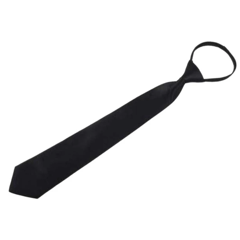 Men Women Silky Pre-Tied Necktie Solid Color Black Adjustable Zipper Skinny Neck Tie Security Ties for business Wedding
Men Women Silky Pre-Tied Necktie Solid Color Black Adjustable Zipper Skinny Neck Tie Security Ties for business Wedding