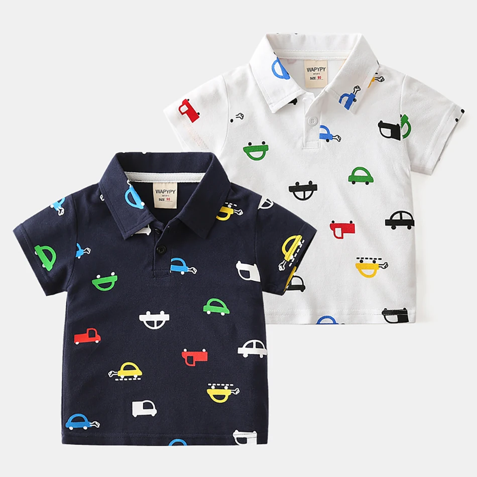 Cotton Short Sleeve T-Shirt Baby Boys Anchor Lapel Clothes Cartoon Tees Children Fashion Polo Shirt Breathable Kids Tops Outwear
Cotton Short Sleeve T-Shirt Baby Boys Anchor Lapel Clothes Cartoon Tees Children Fashion Polo Shirt Breathable Kids Tops Outwear