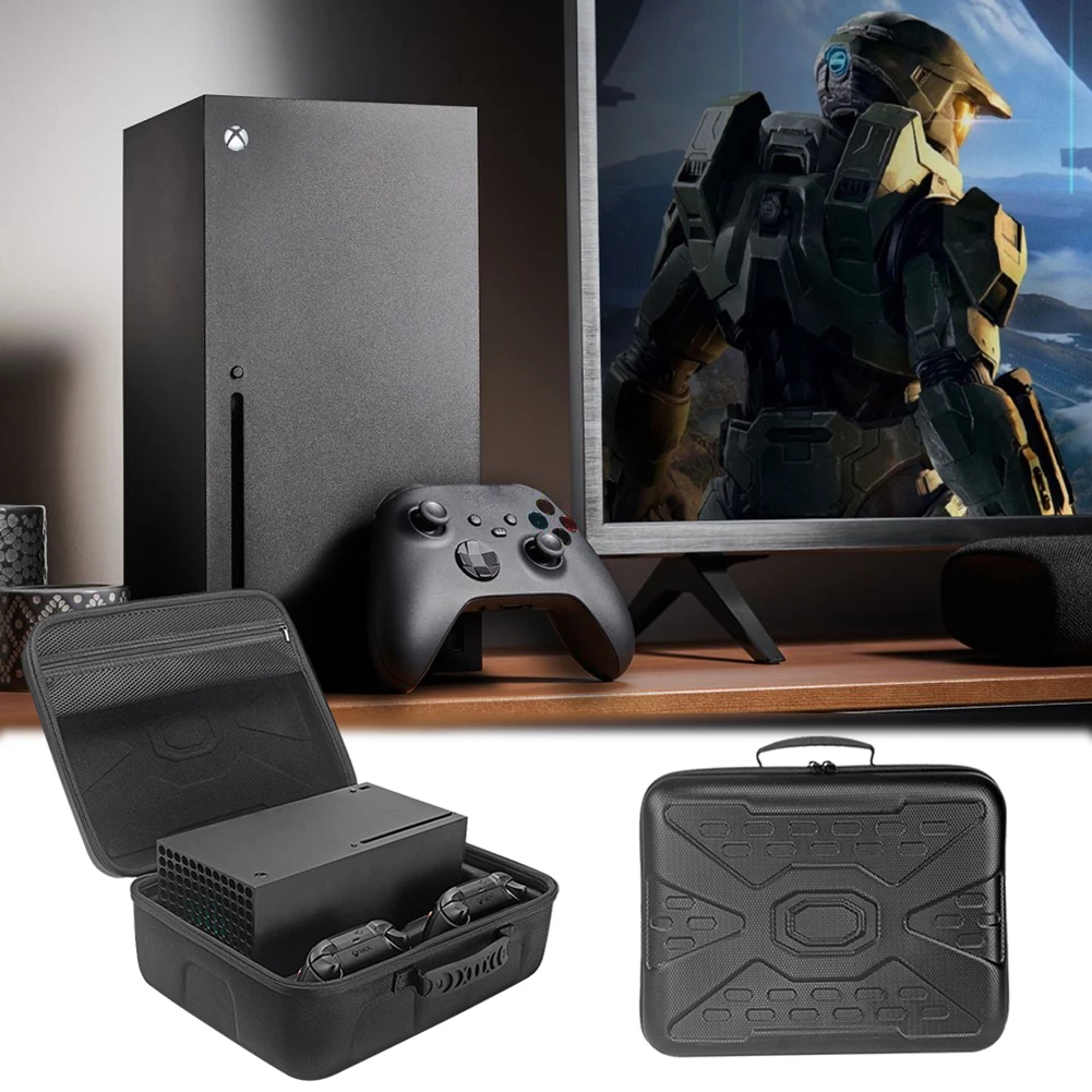 Hard Carrying Case Console Storage Bag Protective Case for Xbox Series X Game Console Travel Controllers Storage Bag
Hard Carrying Case Console Storage Bag Protective Case for Xbox Series X Game Console Travel Controllers Storage Bag