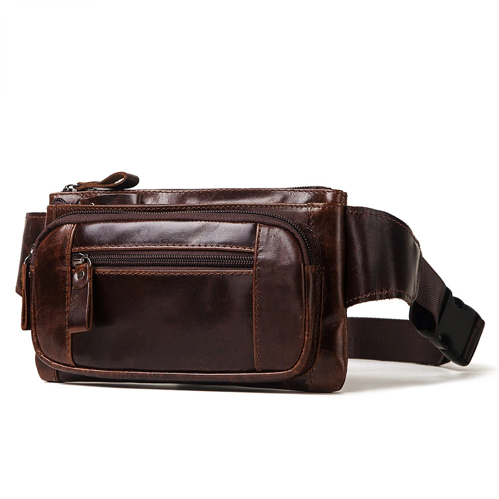 Muti-functional Men' Waist Bag 100% Genuine Leather Travel Fanny Pack for Man Belt Bag Pouch Casual Male Crossbody Chest Bags
Muti-functional Men' Waist Bag 100% Genuine Leather Travel Fanny Pack for Man Belt Bag Pouch Casual Male Crossbody Chest Bags