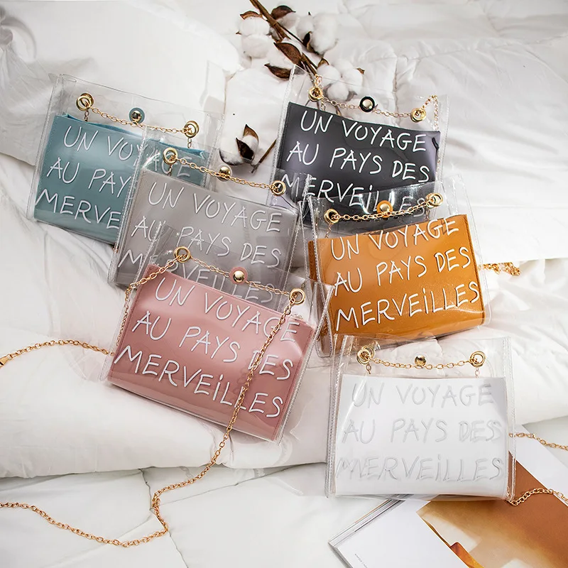 Letter Printed Transparent Jelly Shoulder Messenger Bags Women 2022 Fashion Female Crossbody Sling Handbags Girls
Letter Printed Transparent Jelly Shoulder Messenger Bags Women 2022 Fashion Female Crossbody Sling Handbags Girls