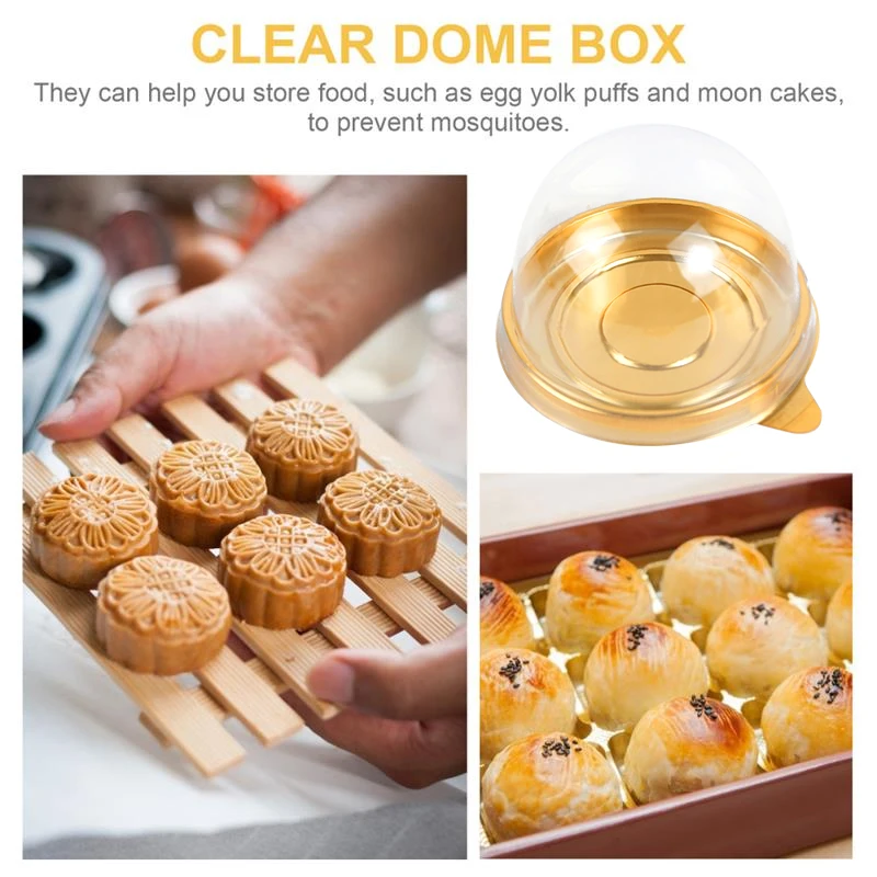 10pcs Mini Round Moon Cake Container Trays Clear Plastic Cake Dome Packaging Box Holder Disposable For Kitchen Wedding Party Box
10pcs Mini Round Moon Cake Container Trays Clear Plastic Cake Dome Packaging Box Holder Disposable For Kitchen Wedding Party Box