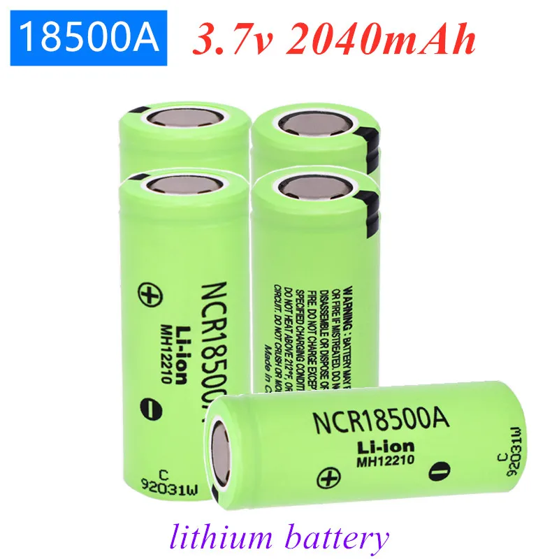 2022 New high quality 18500a 3.7V 18500 2040mAh 100% Original For Panasonic NCR18500A 3.6V battery for Toy Torch Flashlight ect
2022 New high quality 18500a 3.7V 18500 2040mAh 100% Original For Panasonic NCR18500A 3.6V battery for Toy Torch Flashlight ect