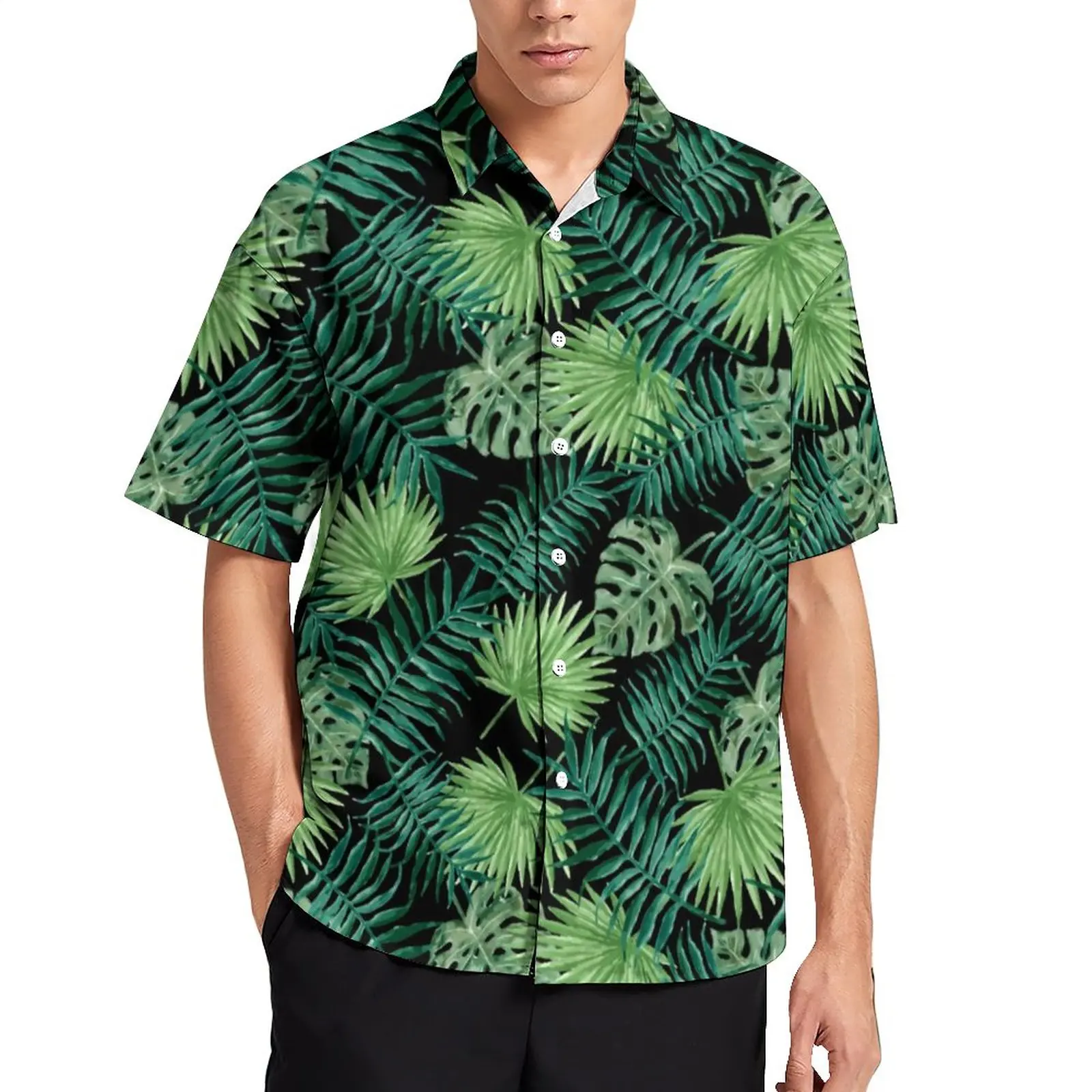 Tropical Palm Leaf Casual Shirt Green Weed Print Beach Shirt Hawaii Fashion Blouses Short-Sleeved Trendy Oversized Clothing
Tropical Palm Leaf Casual Shirt Green Weed Print Beach Shirt Hawaii Fashion Blouses Short-Sleeved Trendy Oversized Clothing