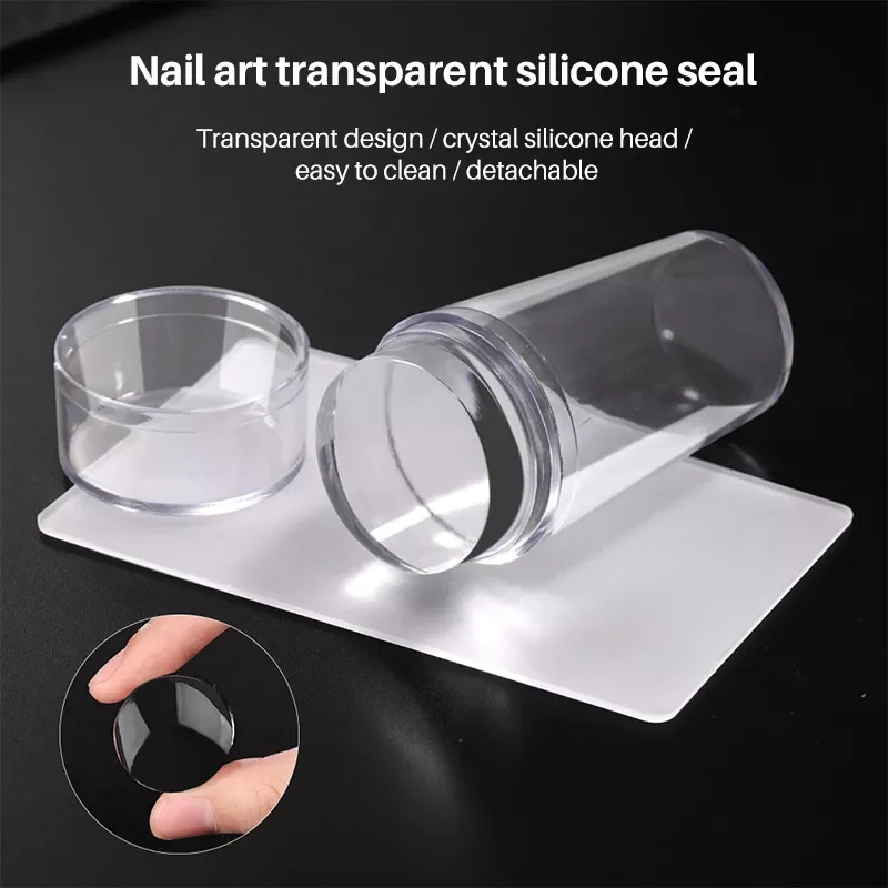 Silicone Transparent Nail Art Stamping Kit French For Manicure Plate Stamp Polish Stencil Template Seal Stamper Scraper
Silicone Transparent Nail Art Stamping Kit French For Manicure Plate Stamp Polish Stencil Template Seal Stamper Scraper