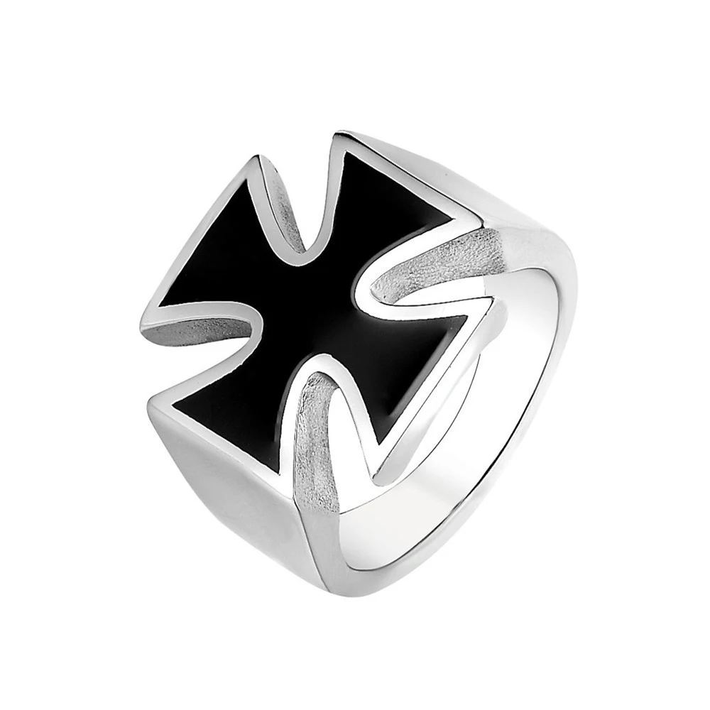 Wholesale Black Cross Men's Rings Bijoux Fashion Silver Color Titanium Steel Jewelry For Women Low Price Items Free Shipping
Wholesale Black Cross Men's Rings Bijoux Fashion Silver Color Titanium Steel Jewelry For Women Low Price Items Free Shipping