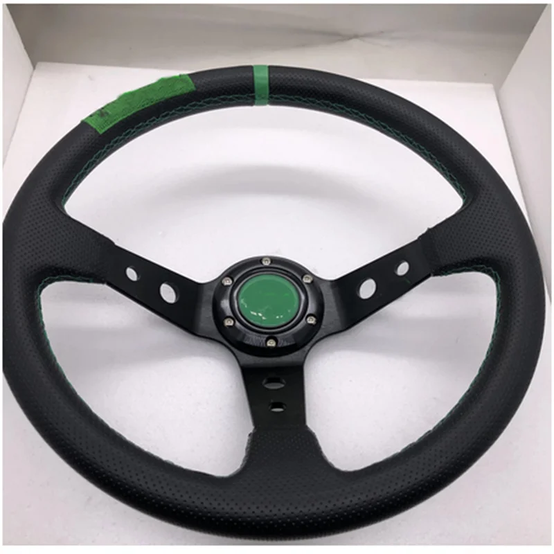 Tataka Универсальный Гоночный Игровой руль 14 дюймов 350 мм Дрифтинг Volante черный кожаный ПВХ глубокий JDM Спорт
Tataka Универсальный Гоночный Игровой руль 14 дюймов 350 мм Дрифтинг Volante черный кожаный ПВХ глубокий JDM Спорт