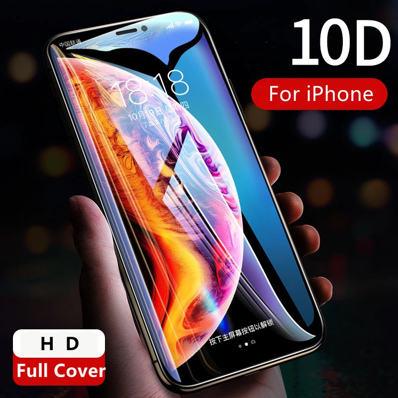 10D Full Cover Tempered Glass on For iphone 11 12 13 PRO MAX Screen Protector Protective Glass On iphone 11 12 X XR XS MAX Glass
10D Full Cover Tempered Glass on For iphone 11 12 13 PRO MAX Screen Protector Protective Glass On iphone 11 12 X XR XS MAX Glass