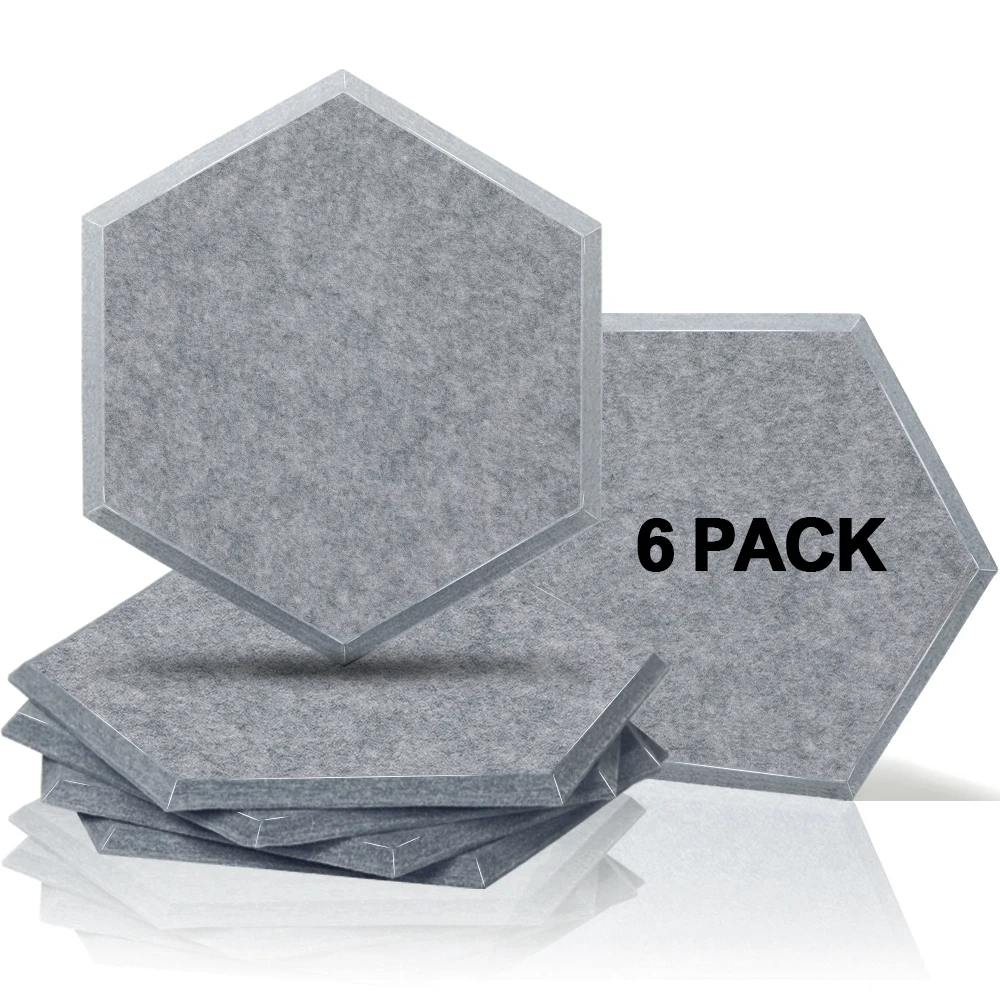 

6Pcs Sound-absorption Acoustic Panels Studio Sound Proof Panels Acoustic Treatment Noise Insulation For Walls