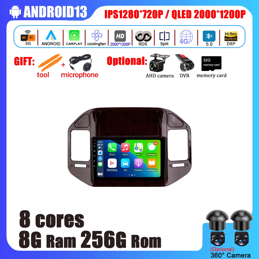 Carplay Android 13 Car Radio Multimedia Stereo Player WiFi GPS DVD Navigation For Mitsubishi Pajero 3 V70 V60 1999 - 2006
Carplay Android 13 Car Radio Multimedia Stereo Player WiFi GPS DVD Navigation For Mitsubishi Pajero 3 V70 V60 1999 - 2006
