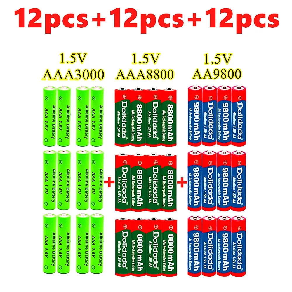 AA + AAA series battery 1.5V charging battery matching selection, suitable for air conditioning remote control clock, etc
AA + AAA series battery 1.5V charging battery matching selection, suitable for air conditioning remote control clock, etc