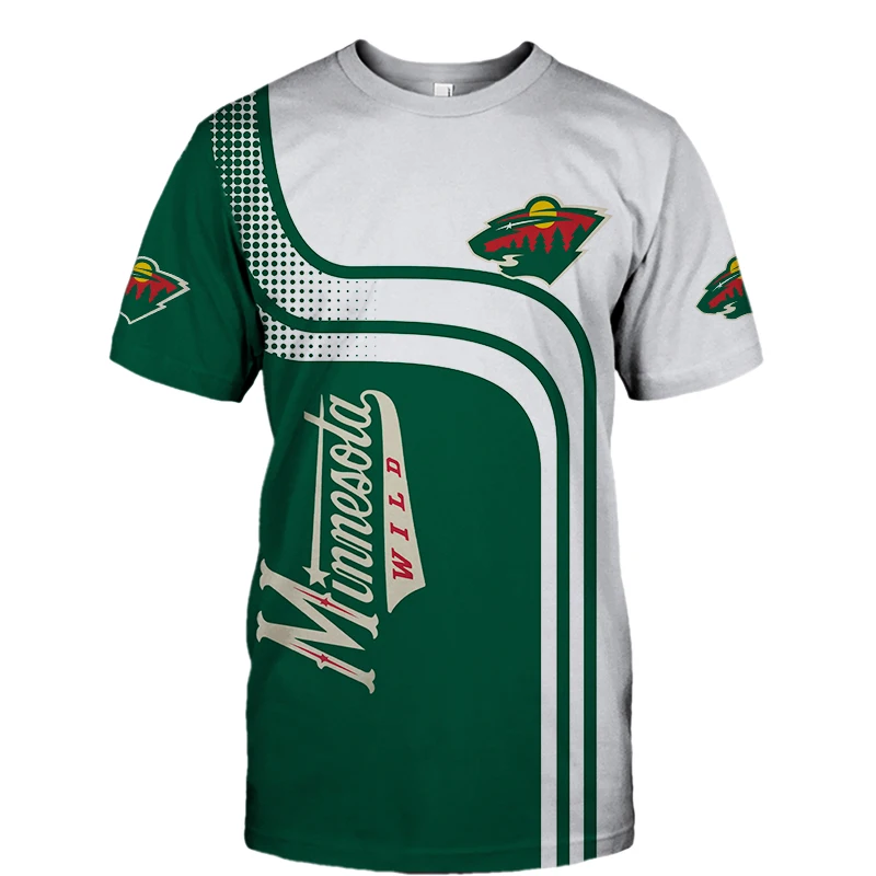 Summer Casual Tops Minnesota Men's fashion White green stitching geometric bear print Wild T-shirts
Summer Casual Tops Minnesota Men's fashion White green stitching geometric bear print Wild T-shirts