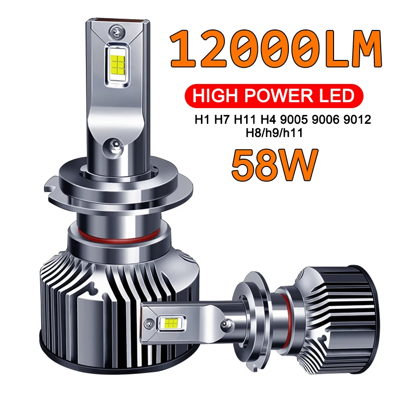 Car LED Headlight Bulb 58W 12000LM H7 H4 H11 LED Lamp 3 Copper Tube LED Auto Fog Light 9005 9006 9012 6000K Turbo Headlight Bulb
Car LED Headlight Bulb 58W 12000LM H7 H4 H11 LED Lamp 3 Copper Tube LED Auto Fog Light 9005 9006 9012 6000K Turbo Headlight Bulb