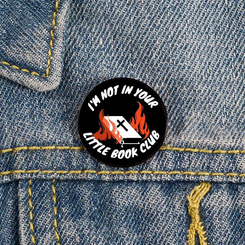 I’m not in your little book club Pin Custom Brooches Shirt Lapel teacher tote Bag backpacks Badge gift brooches pins for women
I’m not in your little book club Pin Custom Brooches Shirt Lapel teacher tote Bag backpacks Badge gift brooches pins for women