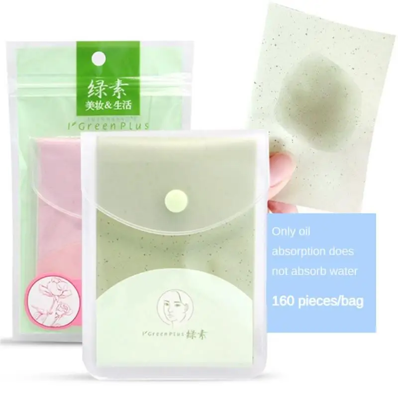 

/Упаковка бумага для контроля жирности лица, впитывающая портативная бумага для удаления макияжа с зеленым чаем/розой, салфетка для жирной кожи, бумага для очистки лица