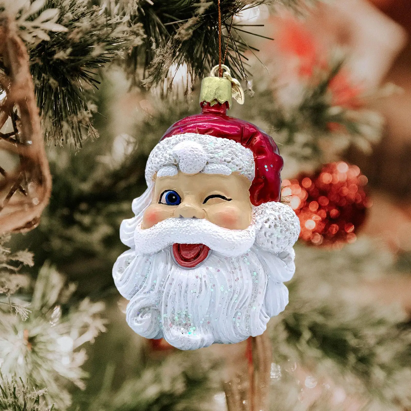 

Подвеска на рождественскую елку, подвесной кулон, Декор Санта Клаус, коллекционный кулон на Рождество, Рождественское украшение для зимней гостиной