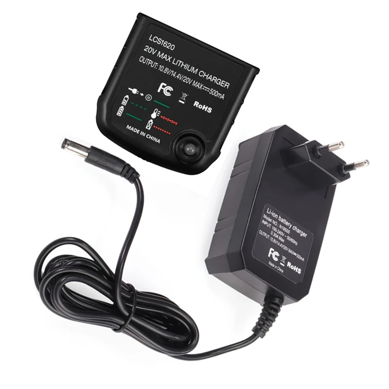 Li Battery Charger For Black-Decker 10.8V 14.4V 20V LBXR20 LB20 LBX20 LBX4020 Electric Drill Screwdriver Tool,EU Plug
Li Battery Charger For Black-Decker 10.8V 14.4V 20V LBXR20 LB20 LBX20 LBX4020 Electric Drill Screwdriver Tool,EU Plug