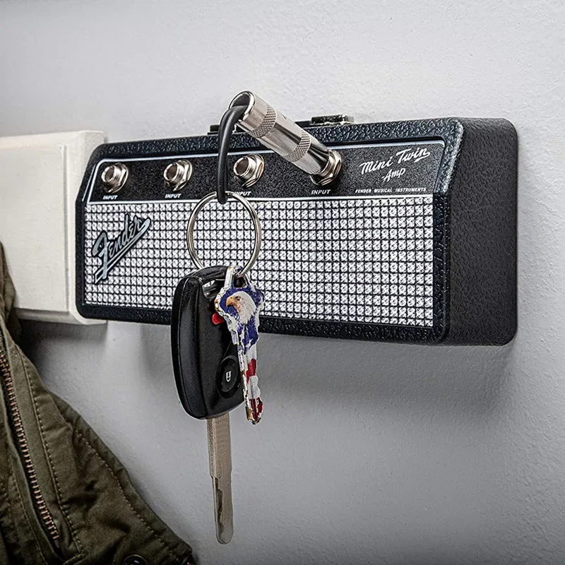 Fender Blues Music Key Storage Jack Rack Key Holder Cool Guitar Wall Keychain Holder Vintage Amplifier Home Decoration Gift
Fender Blues Music Key Storage Jack Rack Key Holder Cool Guitar Wall Keychain Holder Vintage Amplifier Home Decoration Gift